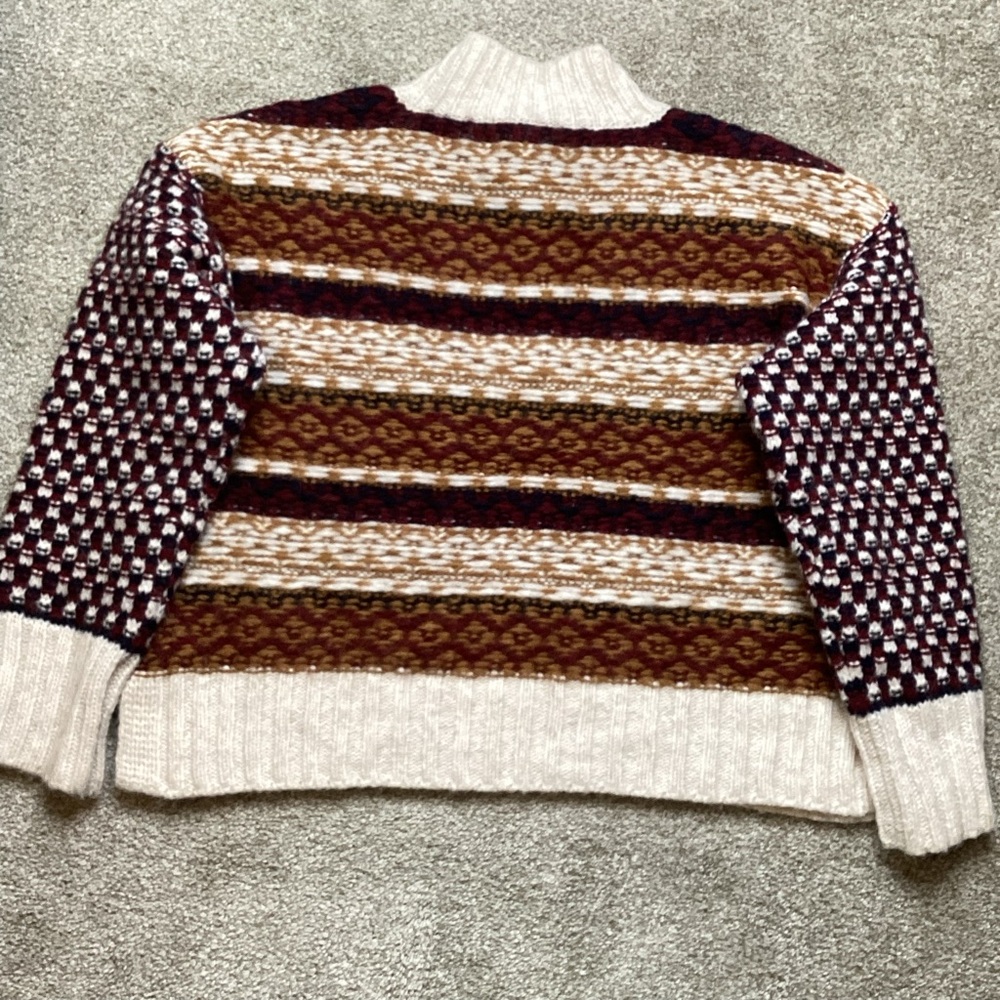 Veronica Beard Clary Sweater Alpaca Mock-neck Large - Picture 8 of 12